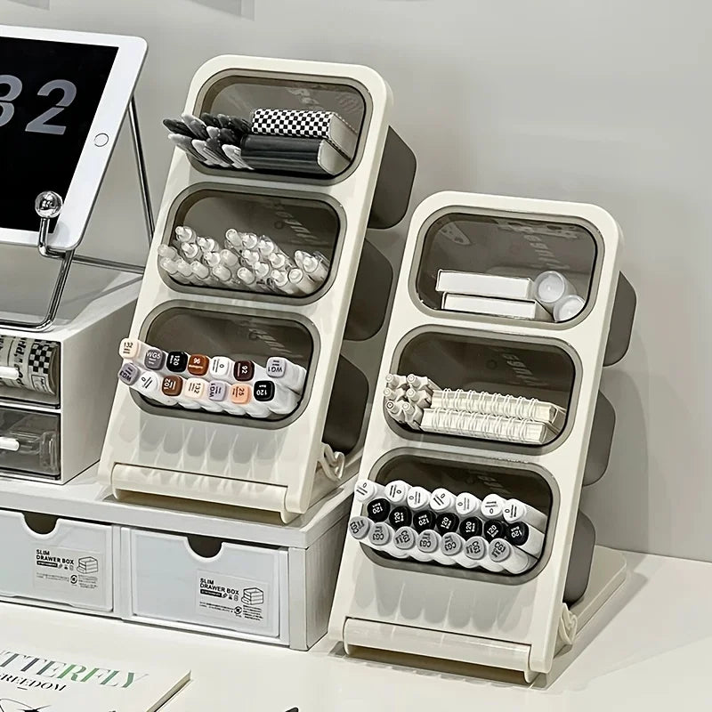 Organisateur Bureau Grand Format Blanc
