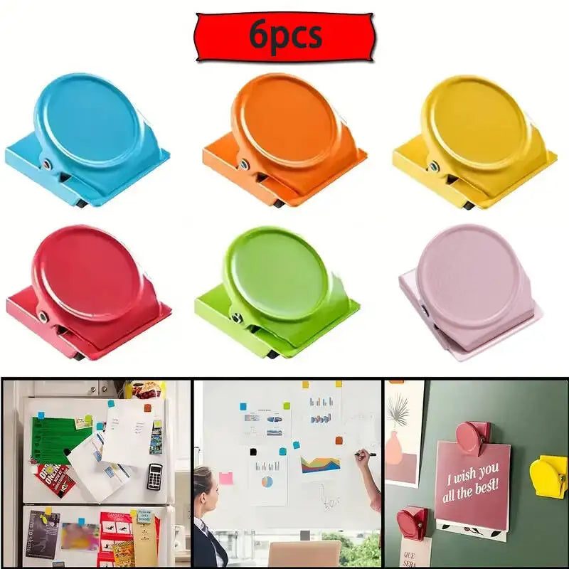 Pinces Magnétiques 6pcs Réfrigérateur Bureau