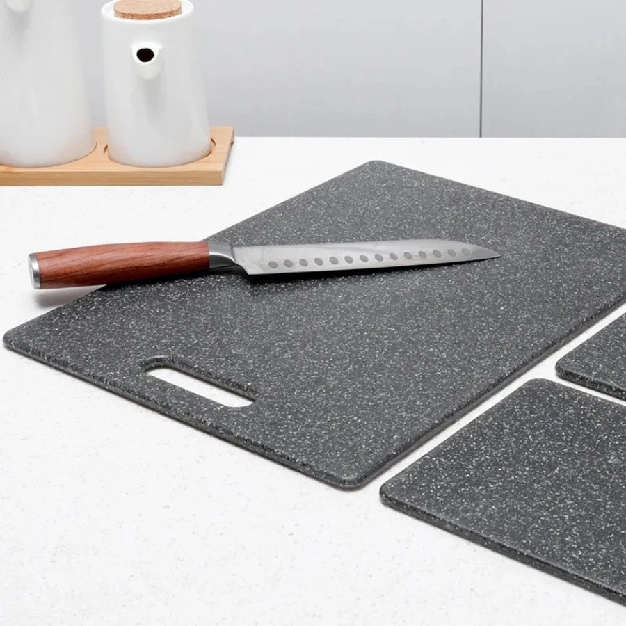Planche à découper effet marbre — Antibactérienne & lavable