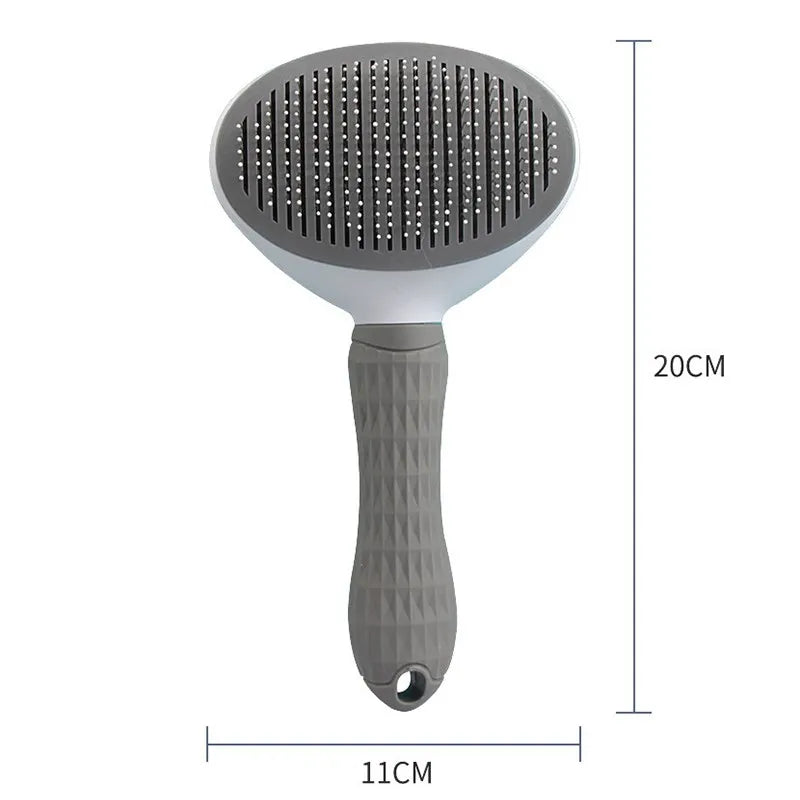 Brosse One-Click Attrape-Poils Animaux — Chien & Chat