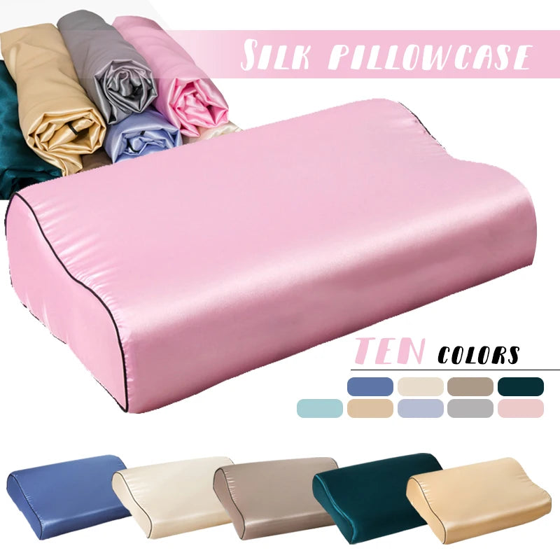 Taie d'Oreiller Satin Doux Anti-Frisottis — 10 Coloris