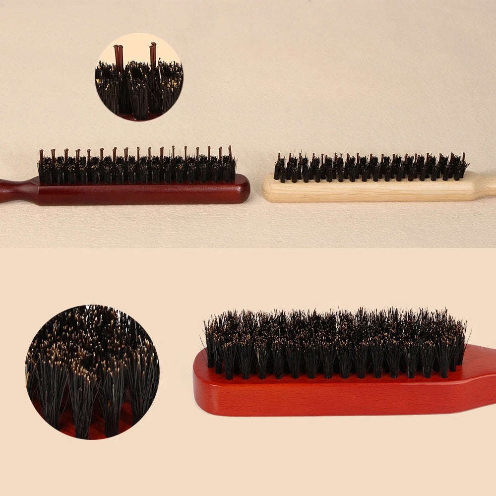 Set Brosse & Peigne Barbe Poils Naturels — Soin Barbe Homme