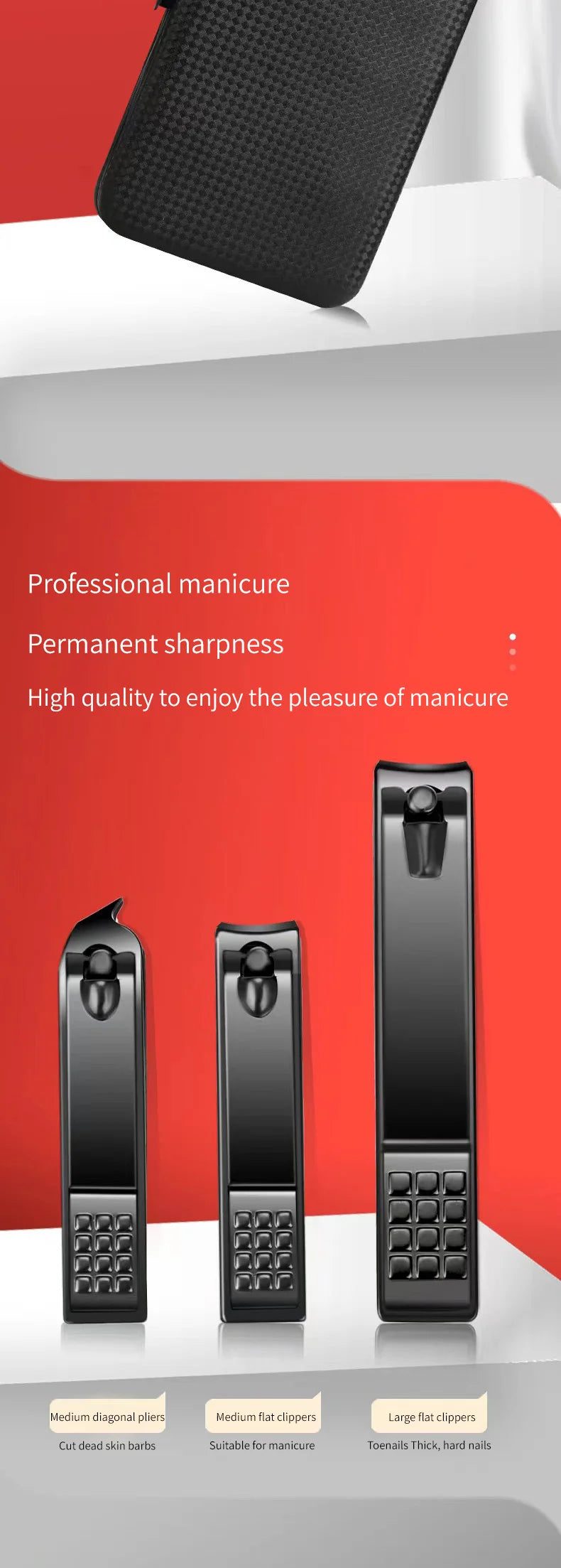 Kit Manucure & Pédicure Professionnel – Noir