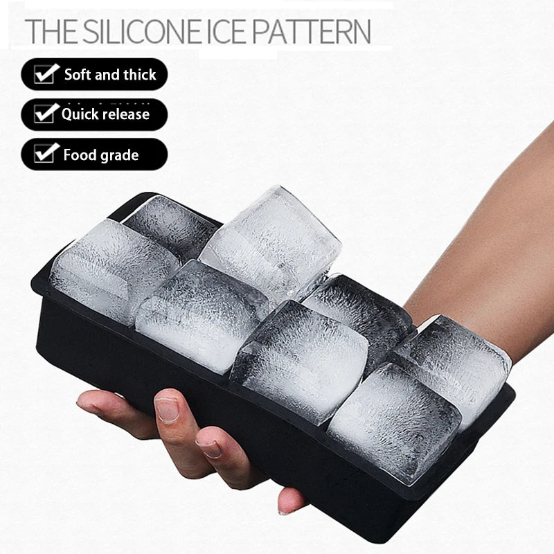 Moule à glaçons géant silicone — Grandes formes carrées