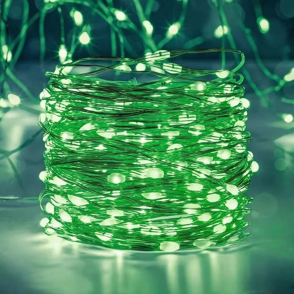Guirlande Lumineuse LED à Piles — Fil de Cuivre, Déco Salon & Chambre