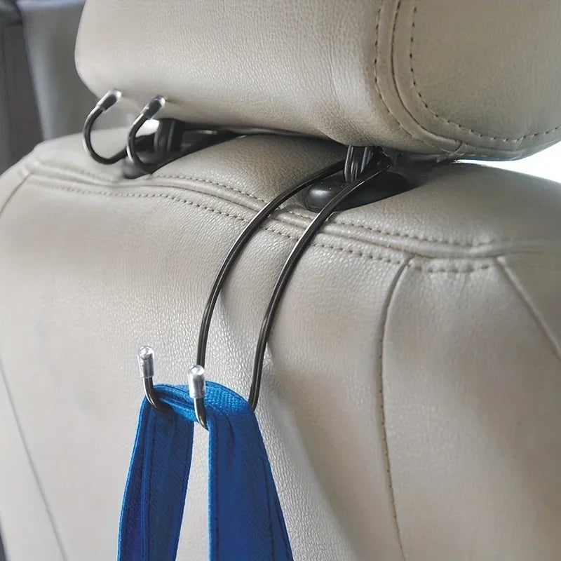 Crochets Appuie-Tête Cachés — Inox, Rangement Voiture