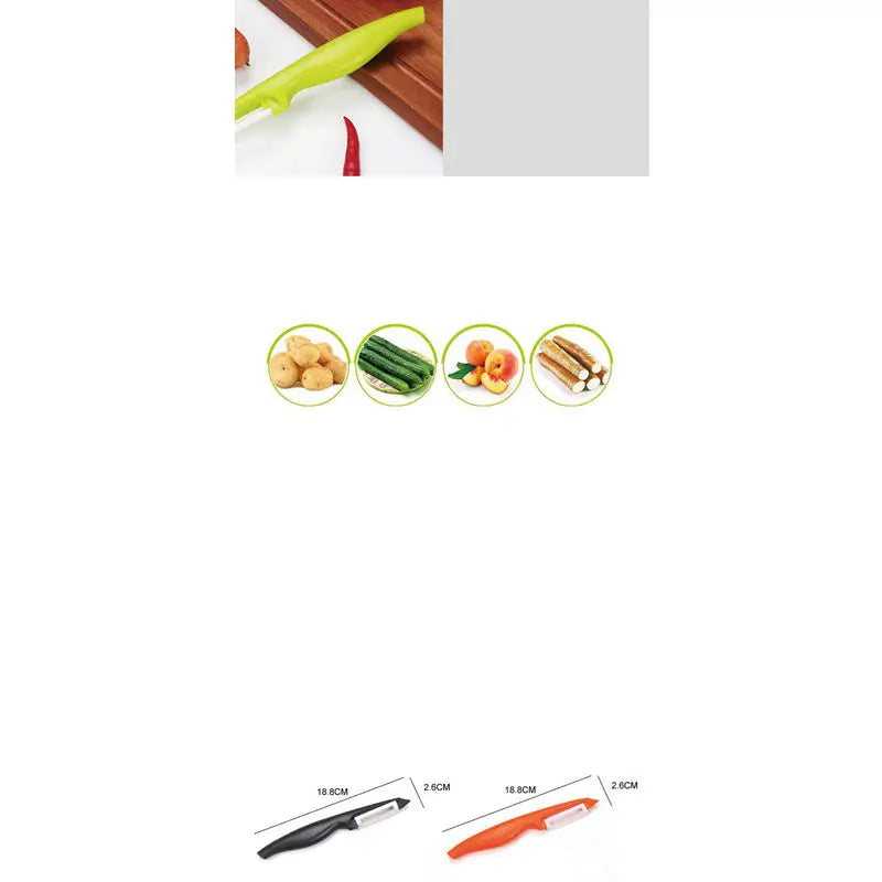 Éplucheur Multifonction Lame Inox — Légumes & Fruits