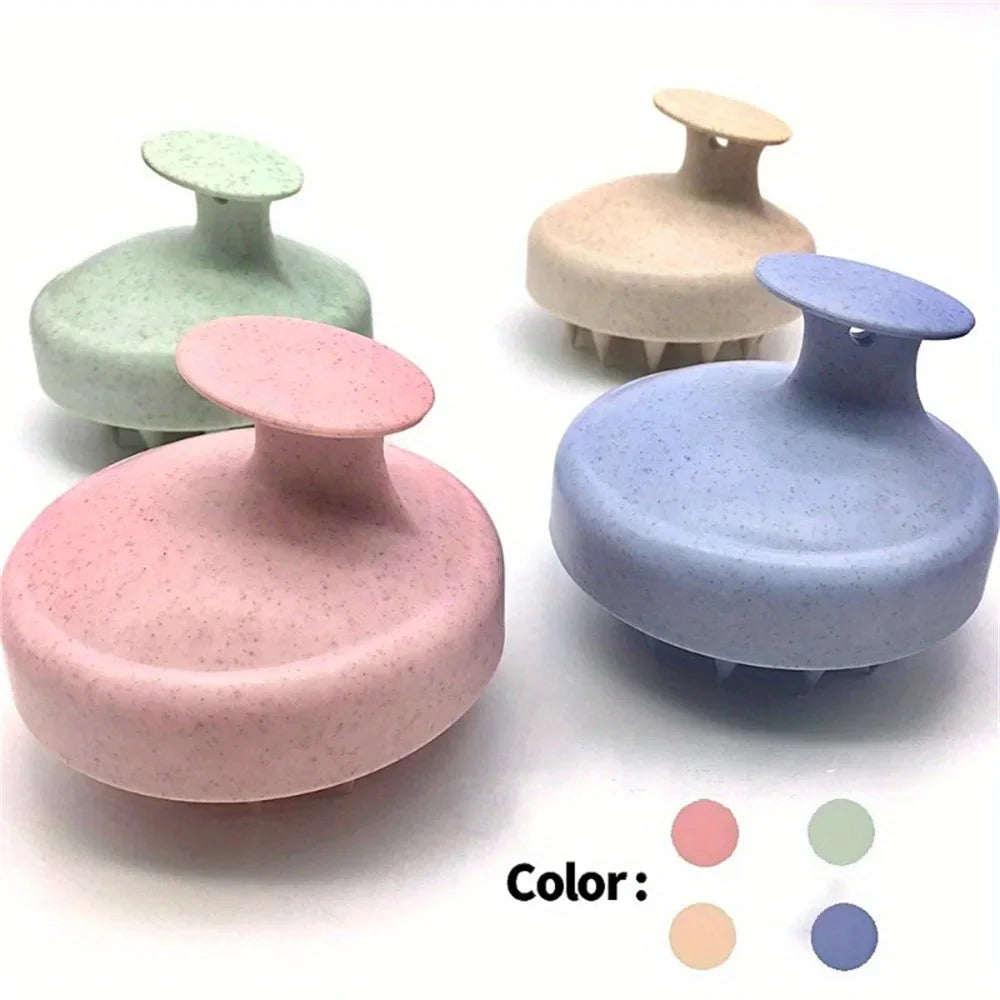 Brosse massante silicone — Cuir chevelu & corps, exfoliante