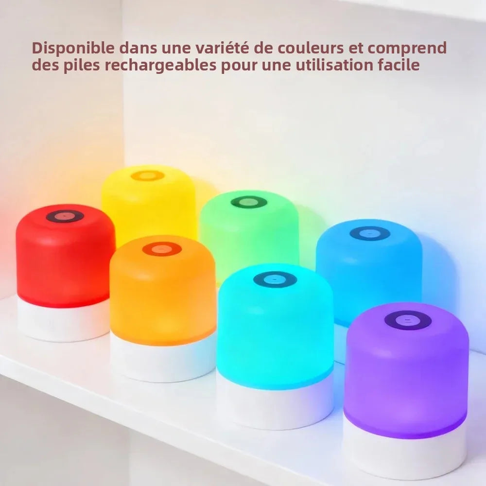 Lampe de Bureau LED Tactile Rechargeable — RGB & Blanc