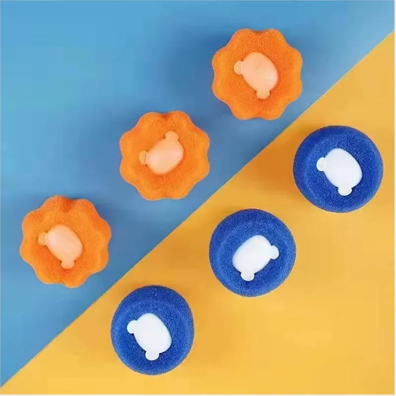 Boules attrape-poils machine à laver — Réutilisables, anti-peluches