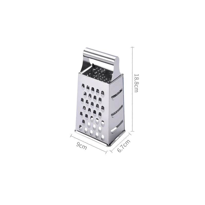 Râpe Cuisine 4 Faces Inox — Fromage, Légumes & Zestes