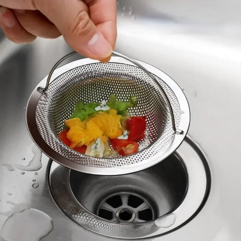 Filtre évier inox — Anti-bouchon cuisine & salle de bain