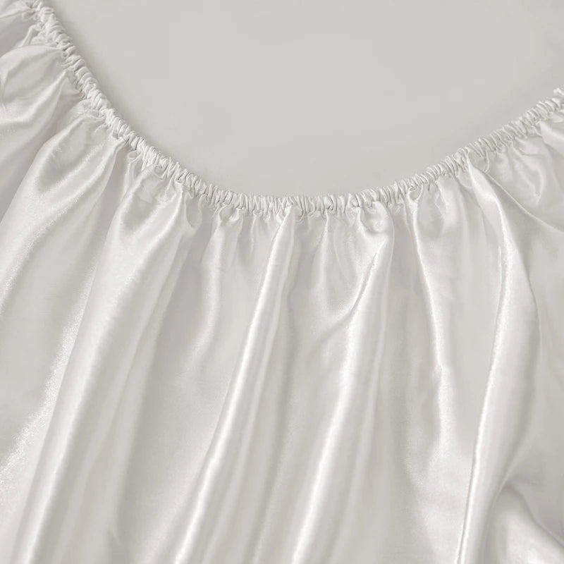 Drap Housse Satin Rayon — Style Hôtel Multi-Tailles