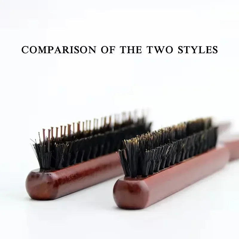 Set Brosse & Peigne Barbe Poils Naturels — Soin Barbe Homme
