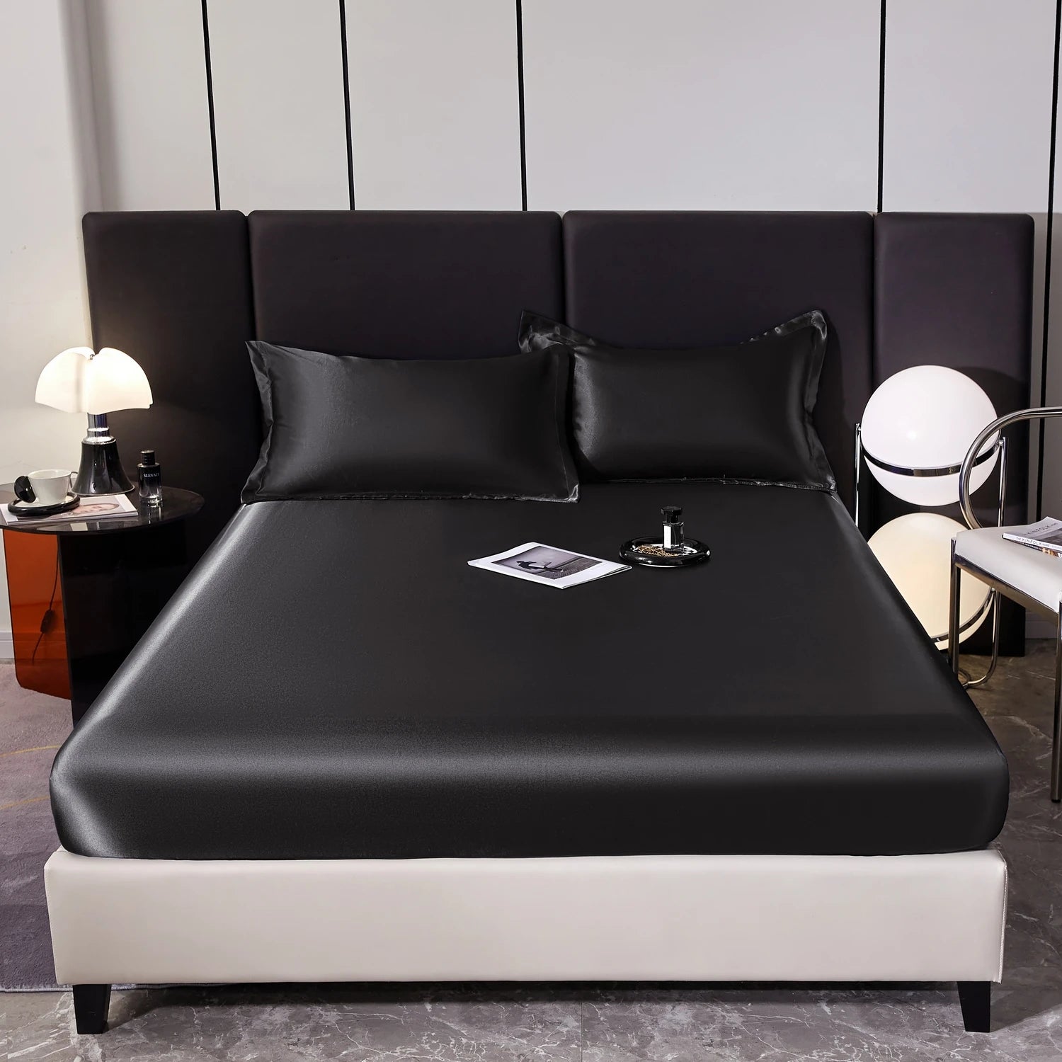 Drap Housse Satin Rayon — Style Hôtel Multi-Tailles