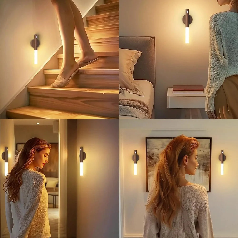 Veilleuse LED USB Rechargeable Magnétique Détecteur