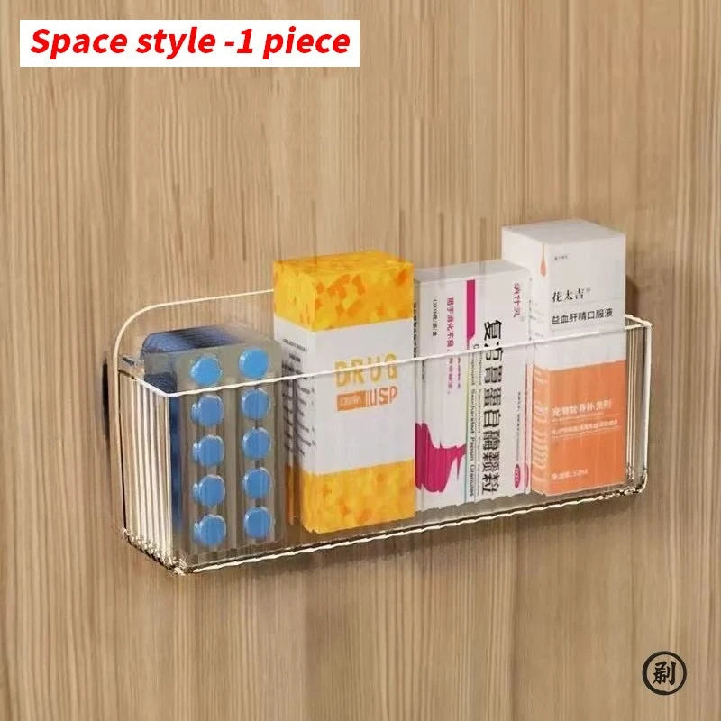 Organisateur Mural Multi-Grilles Adhésif — Salle de Bain