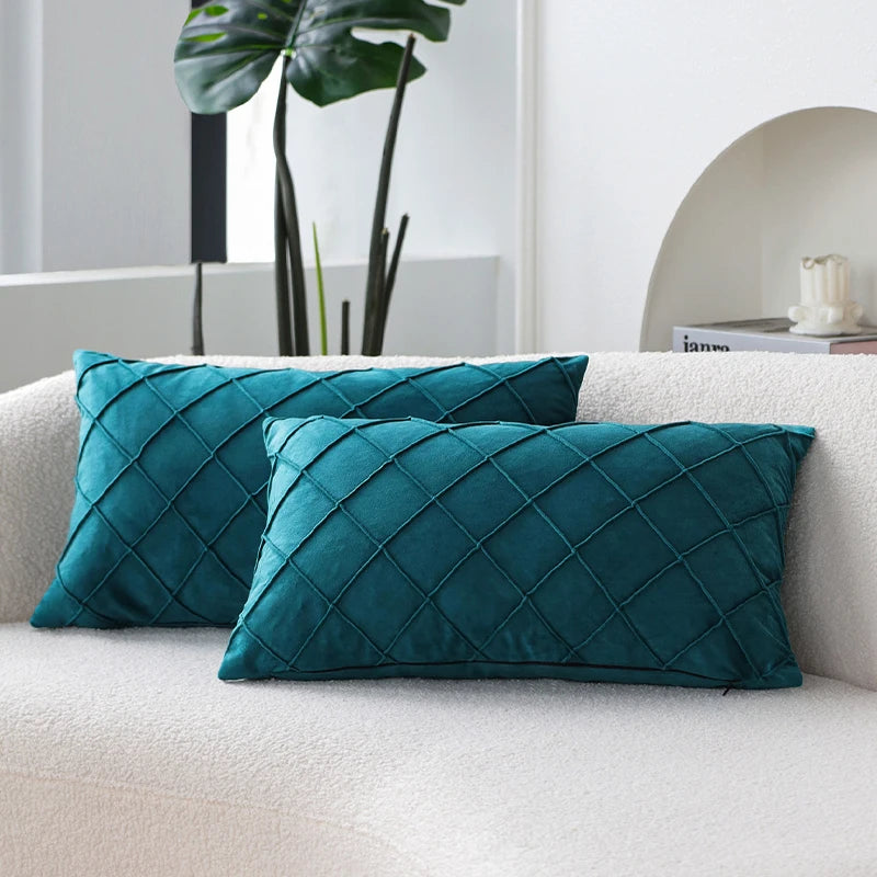 Housse de Coussin Velours 30x50cm — 6 Coloris
