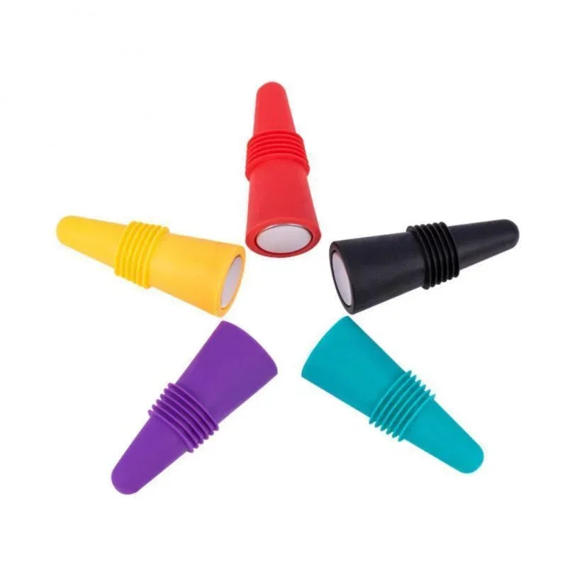 Bouchon Silicone Push Réutilisable — Vin, Bière & Champagne