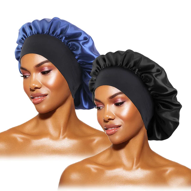 Bonnet de nuit en satin — Protection cheveux afro, tresses & locks