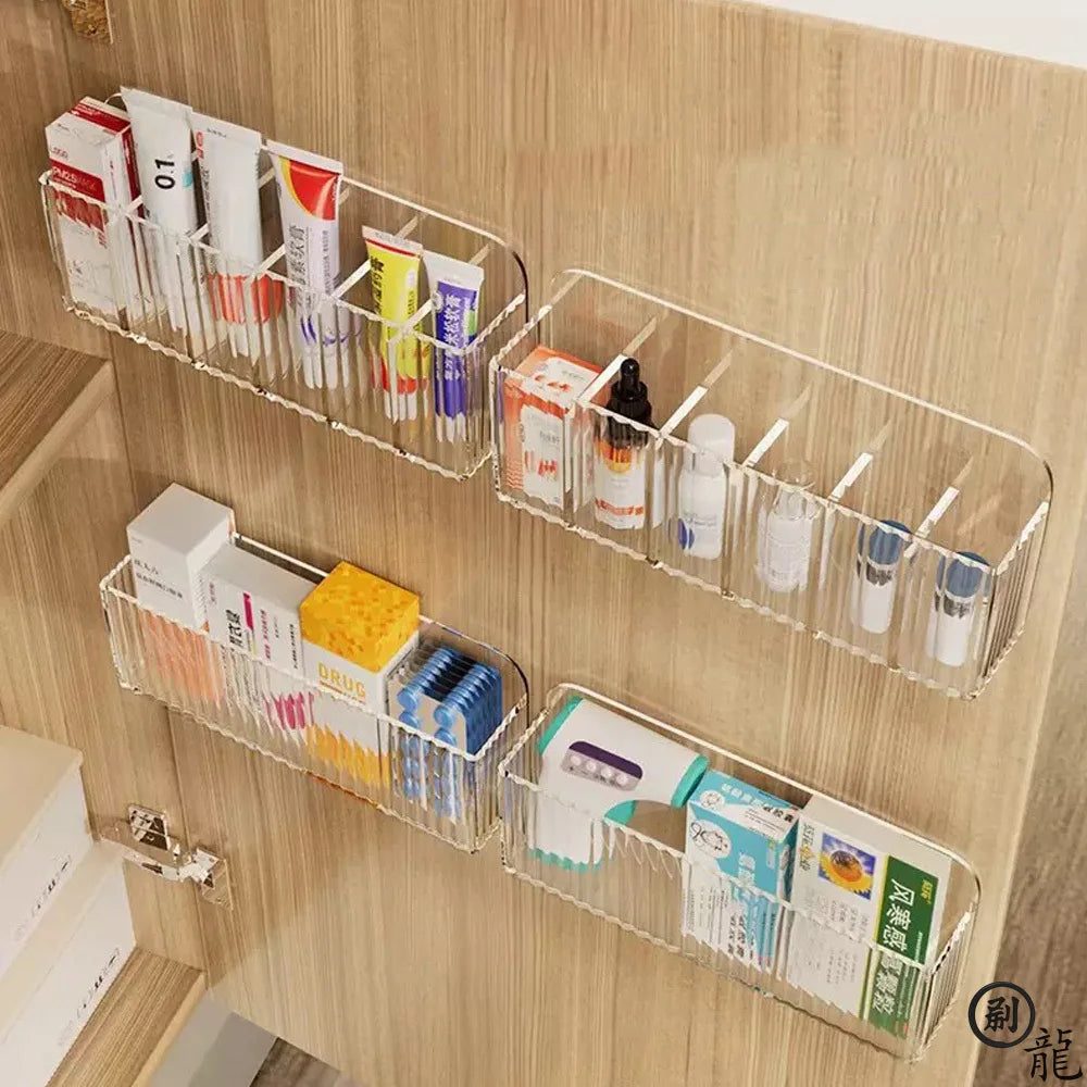 Organisateur Mural Multi-Grilles Adhésif — Salle de Bain