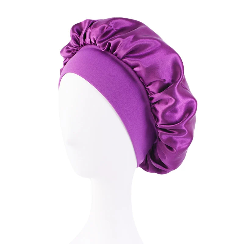 Bonnet de nuit en satin — Protection cheveux afro, tresses & locks