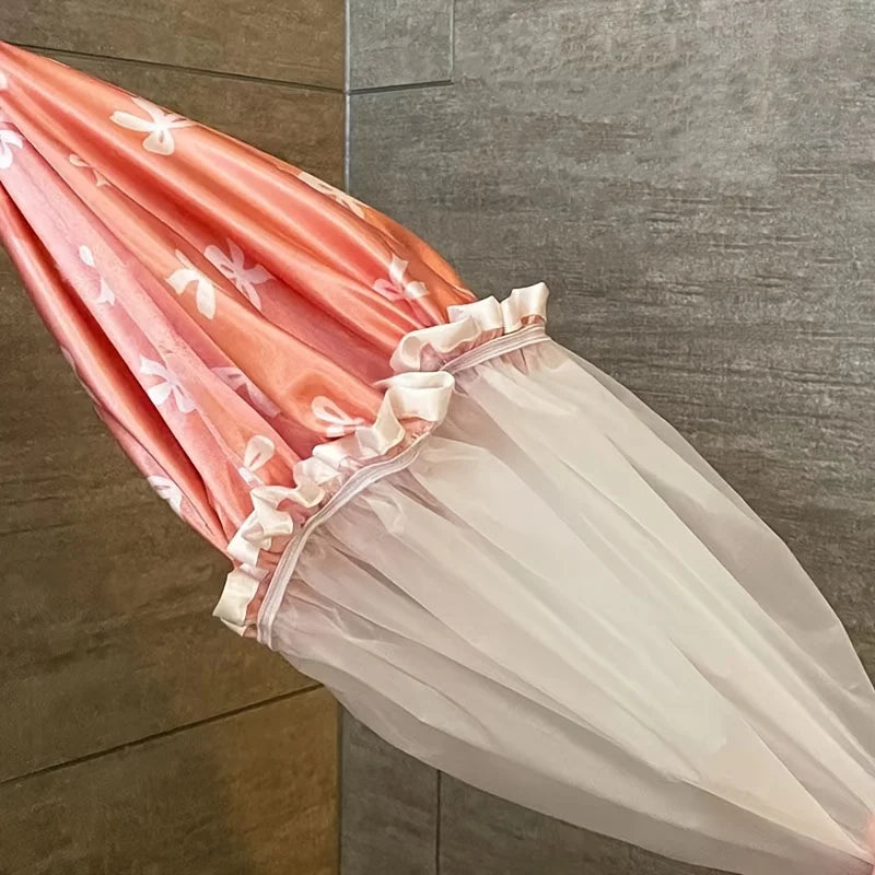 Bonnet de Douche Double Couche Imperméable — Motifs Colorés