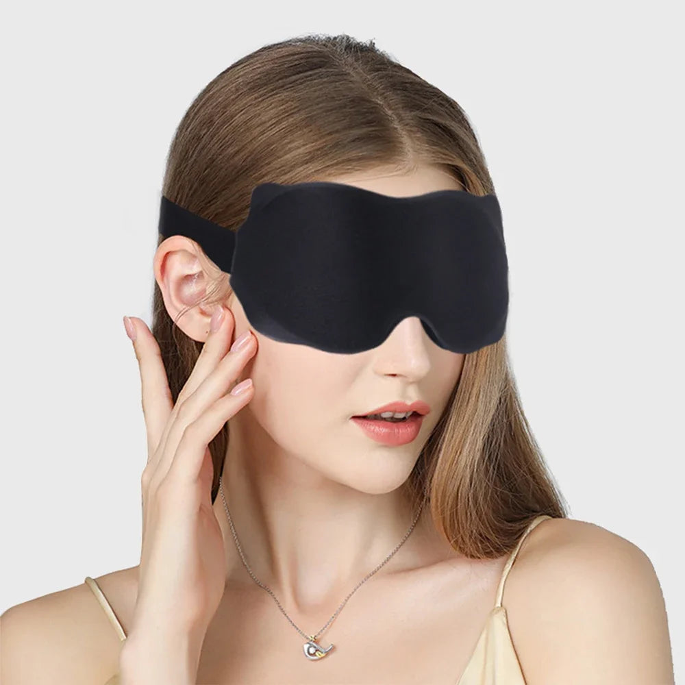 Masque de Nuit 3D Rembourré Anti-Lumière — 5 Coloris