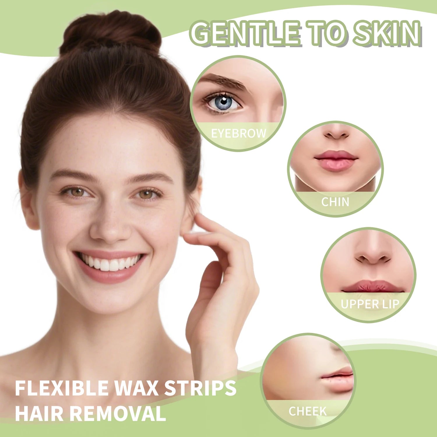 Bandes de Cire Épilation — Sans Douleur, Visage & Corps