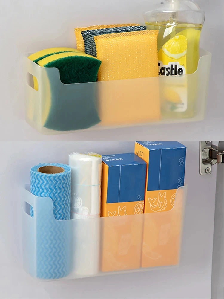 Organisateur mural cuisine — Rangement sacs & films alimentaires