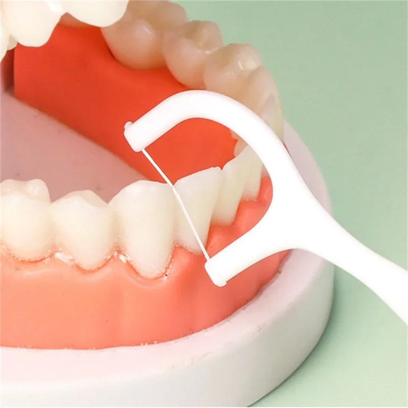 Cure-dents à fil dentaire jetables — Boîtes portables