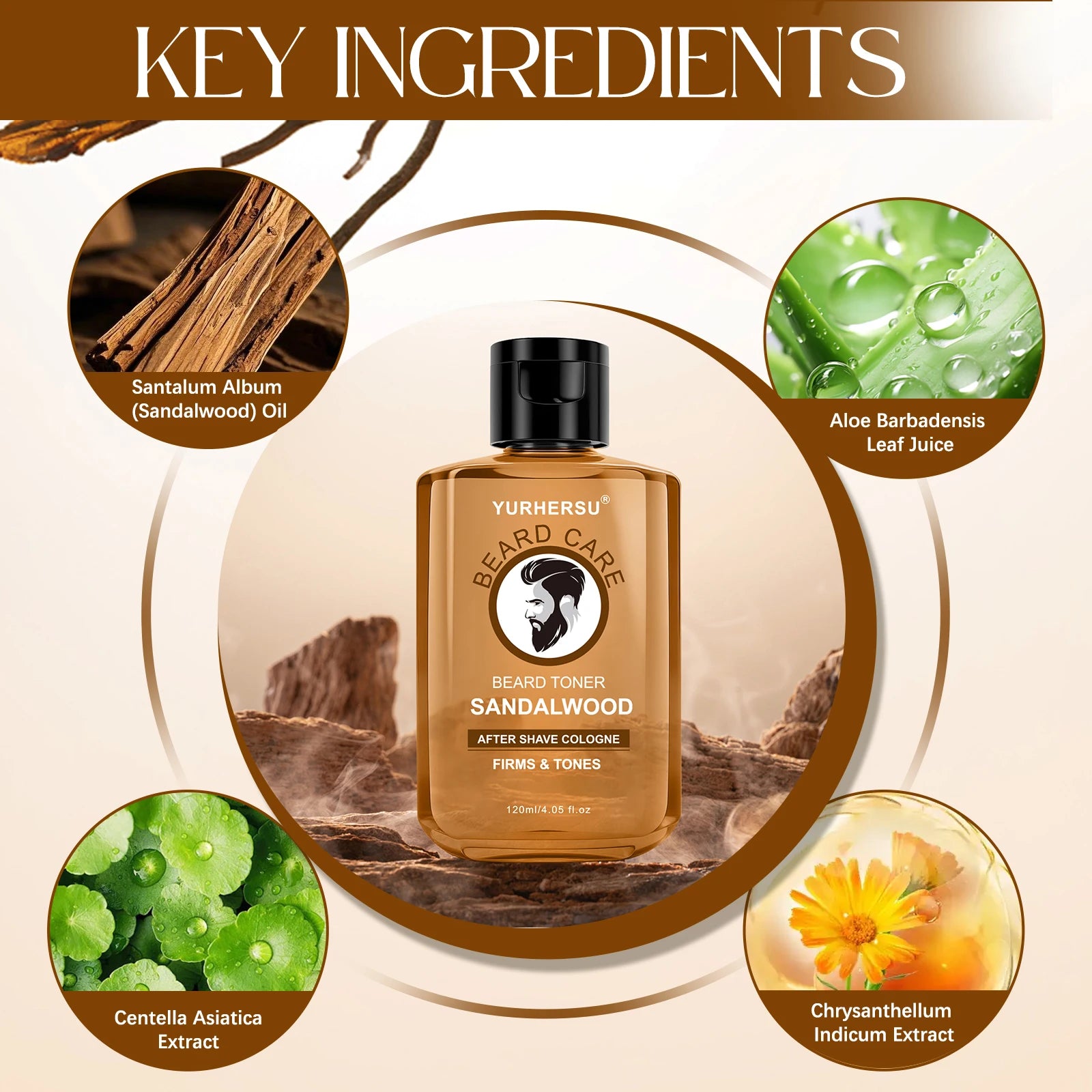 After Shave Sandalwood Homme — Lotion Après-Rasage Apaisante