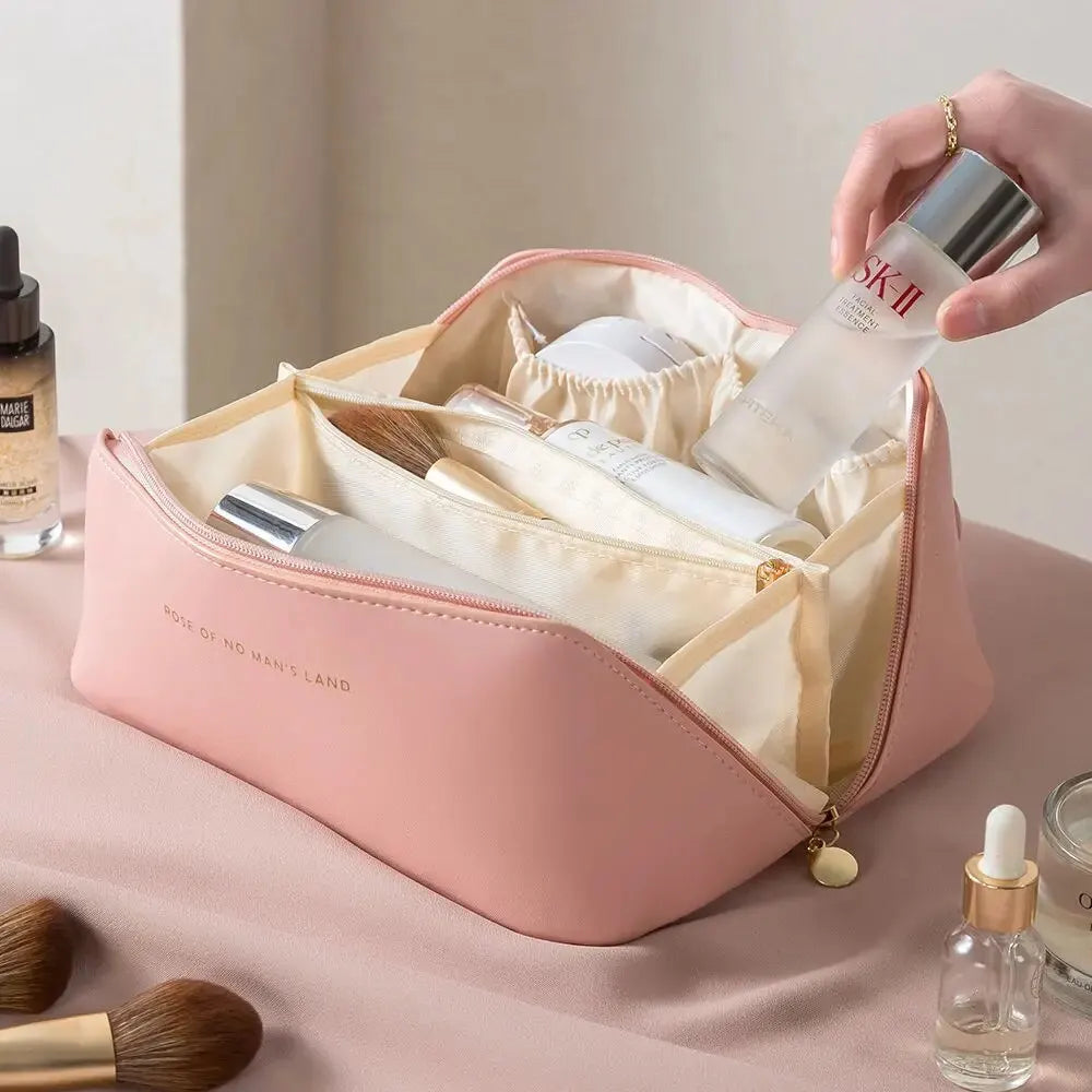 Trousse de toilette femme — Grande capacité, rangement maquillage & voyage
