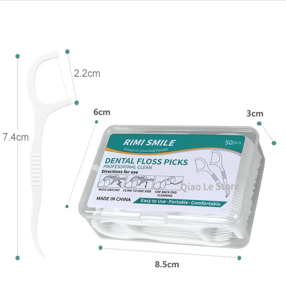 Cure-dents à fil dentaire jetables — Boîtes portables