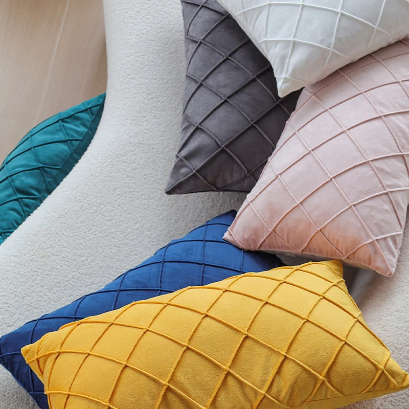 Housse de Coussin Velours 30x50cm — 6 Coloris