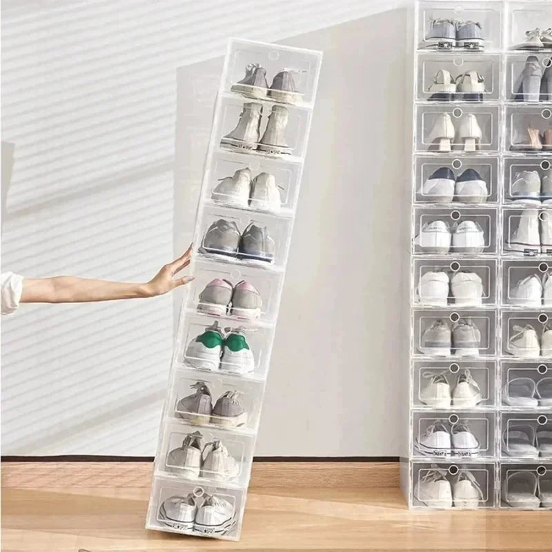 Boîtes à Chaussures Stackables Transparentes 6 Pack