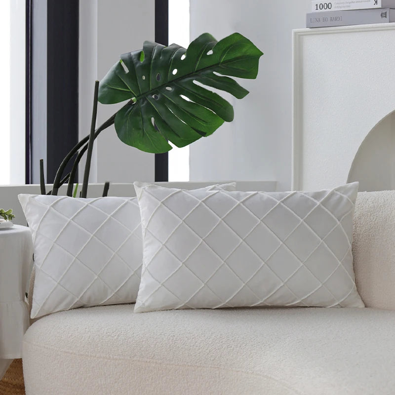 Housse de Coussin Velours 30x50cm — 6 Coloris