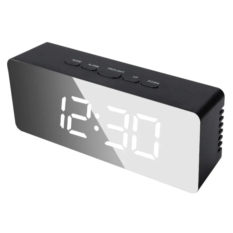 Réveil Digital LED Température — Chambre Bureau