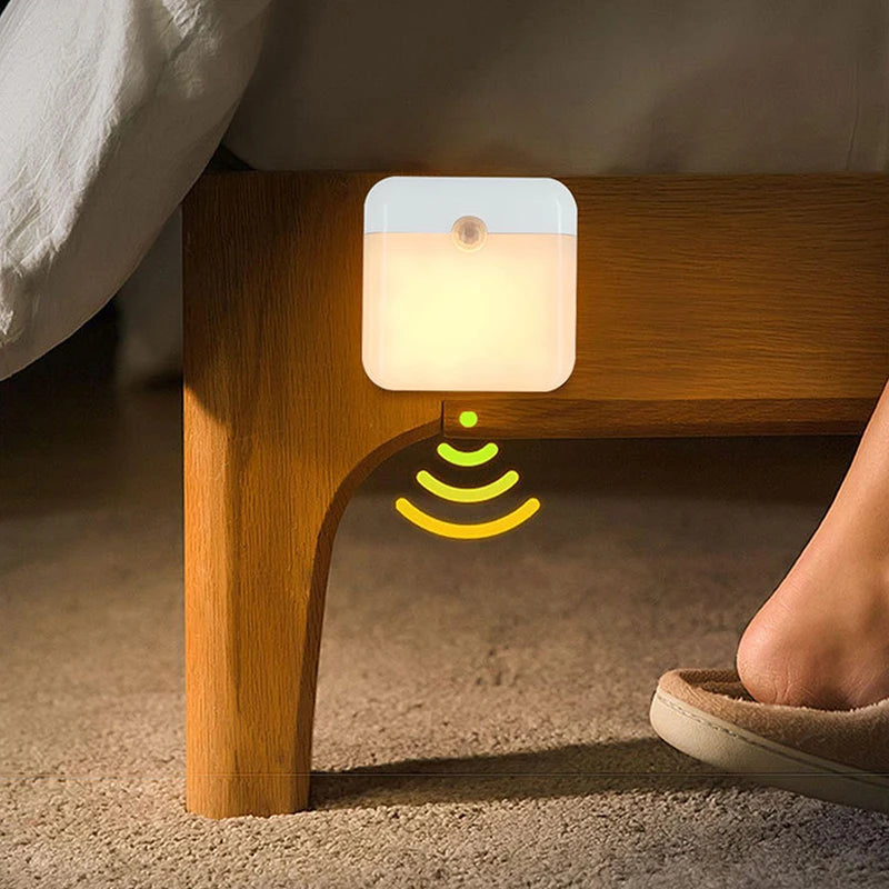 Veilleuse LED Détecteur Mouvement Rechargeable — Sans Perçage