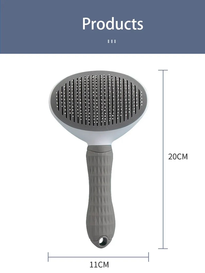 Brosse One-Click Attrape-Poils Animaux — Chien & Chat