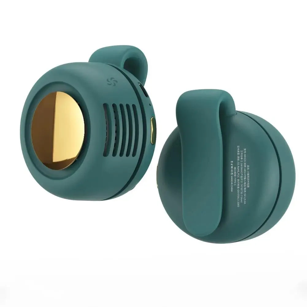 Ventilateur Portable Sans Pales — Clip Ceinture & Cou, 3 Vitesses