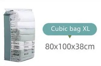 Sacs de rangement sous vide — Sans pompe, gain de place