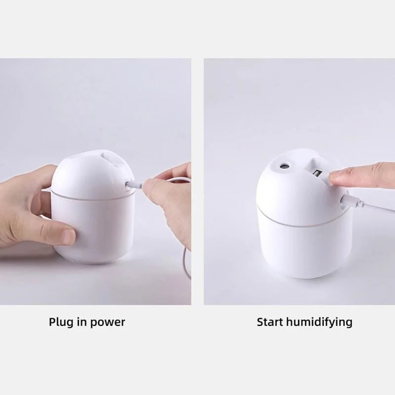 Humidificateur USB 250ml LED Colorée — Chambre & Voiture
