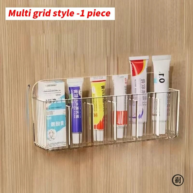 Organisateur Mural Multi-Grilles Adhésif — Salle de Bain