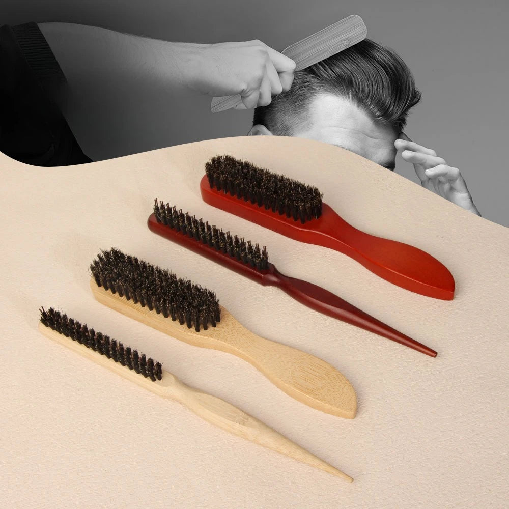 Set Brosse & Peigne Barbe Poils Naturels — Soin Barbe Homme
