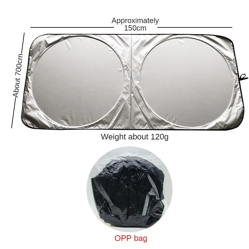Pare-Soleil Voiture Pliable Aluminium — Anti-UV Pare-brise