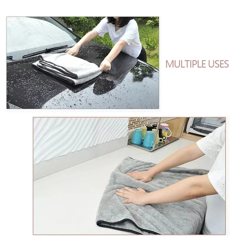 Serviette Microfibre Voiture — Ultra-Absorbante, Lavage Carrosserie