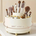 Organisateur maquillage rotatif 360° — 5 compartiments, comptoir salle de bain