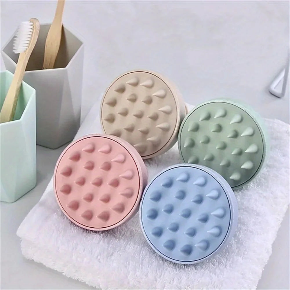 Brosse massante silicone — Cuir chevelu & corps, exfoliante