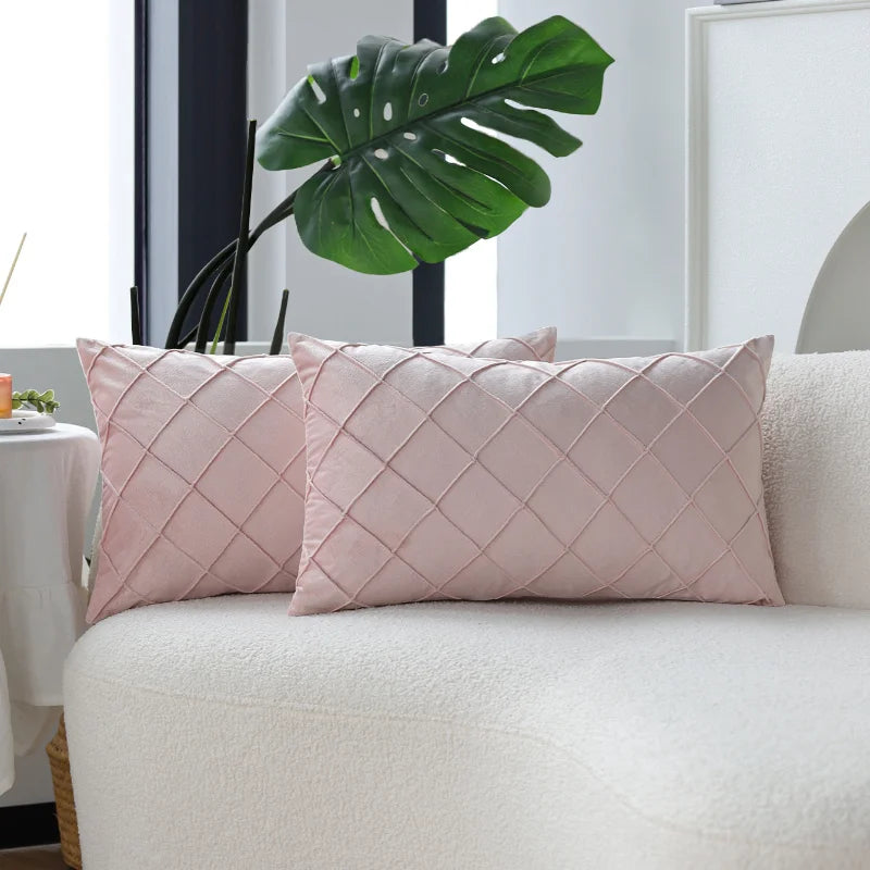 Housse de Coussin Velours 30x50cm — 6 Coloris